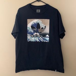 Black Adidas Skateboarding “Great Wave” T-shirt.